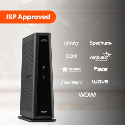 ARRIS (SBG8300) - Cable Modem Router Combo - Fast DOCSIS 3.1 Gigabit & AC2350 WiFi ,Comcast Xfinity, Cox, Spectrum & more, 1 Gbps Max Internet Speeds , 4 OFDM Channels 11