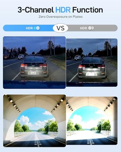 VIOFO A229 Ultra 3 Channel Dash Cam, Dual 4K + 1080P, 210° Fisheye Cabin Car Camera, Triple STARVIS 2 Sensors with Dual 4K HDR, Faster 5GHz Wi-Fi & GPS, Smart Voice Control, Super Night Vision 2.0 6