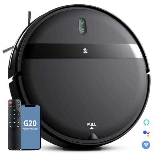 Kilgone Robot Vacuum, 2300Pa Robotic Vacuum Powerful Suction, Self-Charging, Robot Vacuum Cleaner, 120min Runtime, Slim, for Pet Hair Carpet Hard Floor