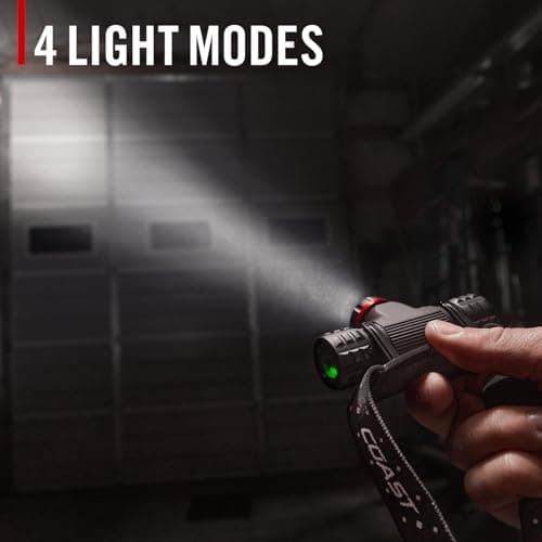 Coast XPH30R 1200 Lumen USB-C Rechargeable Dual Power Headlamp with Twist Focus Beam and Magnetic Base, 4.37 oz. - Black 6