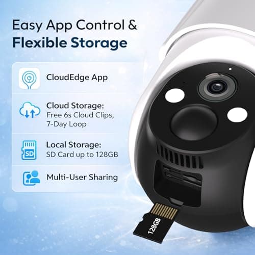 Rraycom 4G LTE Cellular Security Camera Wireless Outdoor, No WiFi Solar Powered Camera,360° Live View, 2K Color Night Vision, PIR Motion Sensor, 2 Way Talk, Includes SIM Card,Waterproof,Works w/Alexa 8