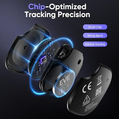 Air Tracker Tag 4 Pack: Bluetooth Item Finder with Apple Find My APP (iOS Only), Item Locator for Keys Finder, Luggage Tracker, Bags Wallets Pets Tracking, IP67 Waterproof Smart Tag 7