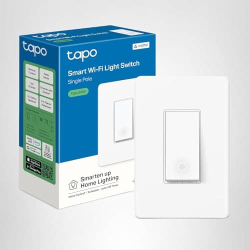 TP-Link Tapo Matter Smart Light Switch: Voice Control w/Siri, Alexa & Google Home | UL Certified | Timer & Schedule | Easy Guided Install | Neutral Wire Required | Single Pole | Tapo S505(2-Pack) 8