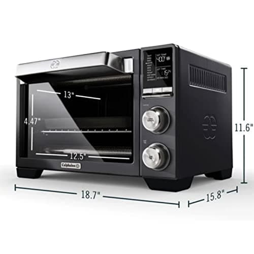 Calphalon Quartz Heat Countertop Toaster Oven, Stainless Steel, Extra-Large Capacity, Black, Dark Gray 6