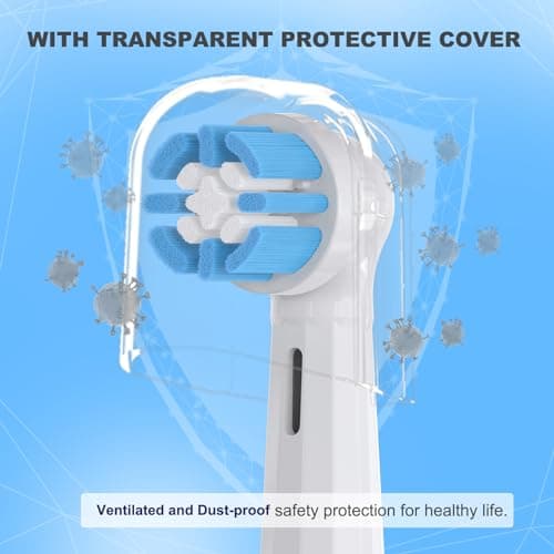 YMPBO Toothbrush Replacement Heads for Oral-B iO Series Electric Toothbrush, 8 Pack Brush Heads for Oral B iO 10 9 8 7 6 5 4 3 Series, Soft Bristles, White 6