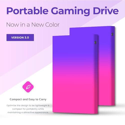 500GB Portable External Hard Drive, USB 3.0 Ultra Slim 2.5-Inch HDD – Plug & Play Storage for PC, Laptop, Desktop, Mac, PS4 (Windows Compatible) 2