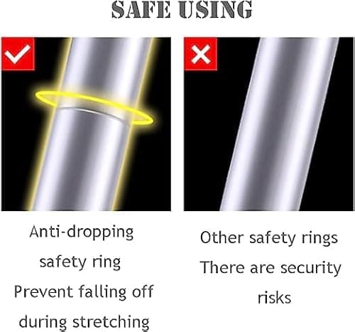 Qimu A-Frame Extension Step Ladder Aluminum Telescoping 4+5 (6.6ft + 7.5ft) Herringbone Lightweight Portable Multi-Purpose Telescopic Anti-Slip 330lbs Load Capacity 5