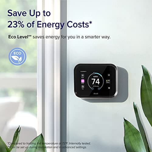 LEVOIT Smart Thermostat for Home, WiFi Programmable Digital Thermostat, Works with Alexa and Smart Sensor, Energy Saving, Large Touch Screen, C-Wire Adapter Included, DIY Install, Aura 400S, White 5