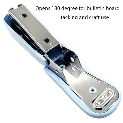 WIWUE GUO Blue Modern, Playful Desk Stapler with 1440 Staples, Full Strip Capacity, Manual Operation 8