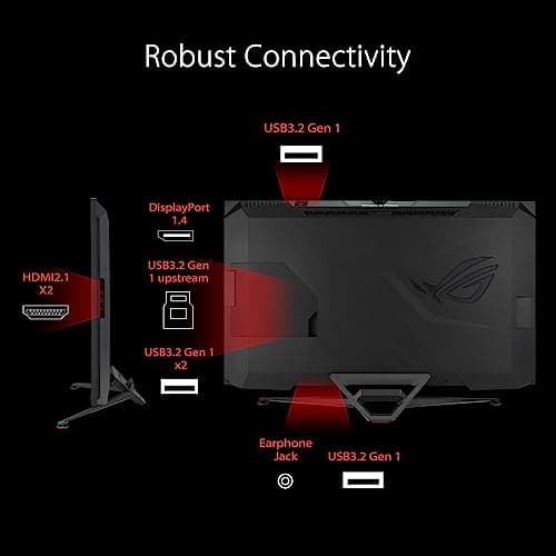 ASUS ROG Swift 38” 4K HDMI 2.1 HDR DSC Gaming Monitor (PG38UQ) - UHD (3840 x 2160), 144Hz, 1ms, Fast IPS, G-SYNC Compatible, Speakers, FreeSync Premium Pro, DisplayPort, DisplayHDR600, 98% DCI-P3 7
