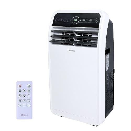 Shinco 10,000 BTU Portable Air Conditioner, Portable AC Unit with Built-in Cool, Dehumidifier & Fan Modes for Room up to 400 sq.ft, RC, 24 Hour Timer, Window Kit