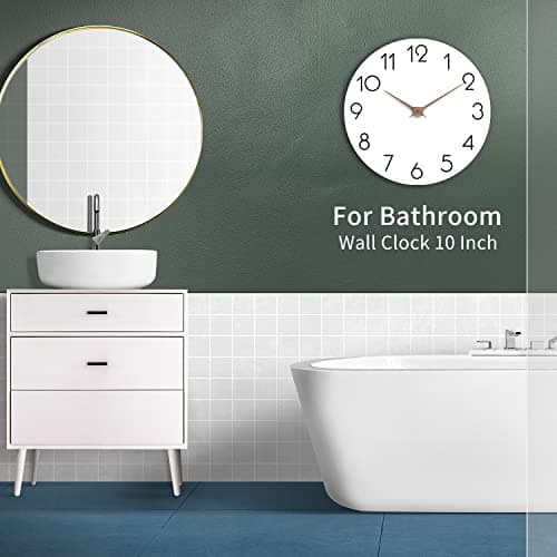 cicininc Wall Clock - White 10 Inch 7