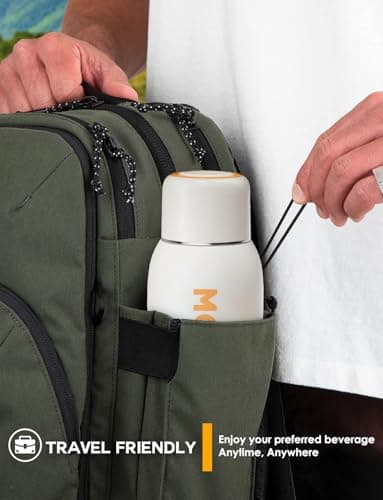 Mojoco Portable Travel Kettle - 20oz Double Wall Vacuum Insulated Stainless Steel Kettle for Coffee, Tea - Leak Proof Portable Small Water Boiler for RV, Camping 6