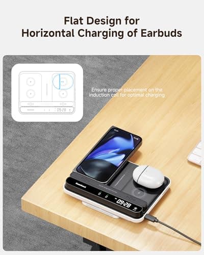 Dual Phone Wireless Charger for iPhone 17/16/15/14 Series, for Galaxy S25/S24/S23/S22, for Pixel 9 Pro Fold/8/7, Only for Pixel Watch 3/2(Not for Watch 4/1), Fitbit Versa 4/3/Sense 2, SwanScout 710FG2 7