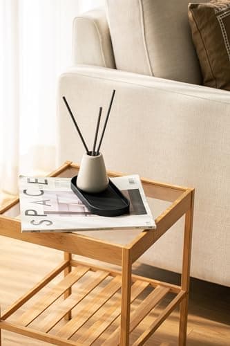 Lazy K Silicone Tray - Small Vanity Tray Organizer - Spoon Rest Holder - Kitchen Sink, Bathroom, Multi-Purpose Modern Counter Organizer (Black) 5