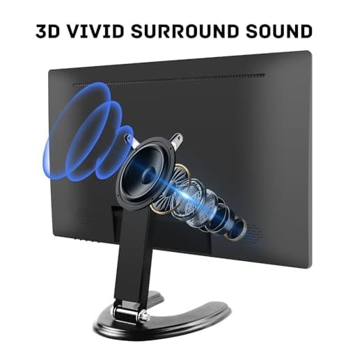 Prechen 24 Inch Touchscreen Monitor, IPS FHD 1080P Touch PC Display with HDMI & VGA & USB, 75Hz, VESA, Built-in Speakers, Computer Touch Screen for Gaming & Business 6