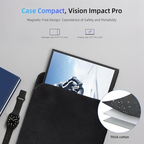 Portable Monitor 18.5” | 120HZ 1ms Gaming Monitor | 125% sRGB | FreeSync, HDR | 350Nits | USB-C & HDMI | VESA & Stand | Large Travel External Second Screen for Laptop, Computer, Game Consoles 7