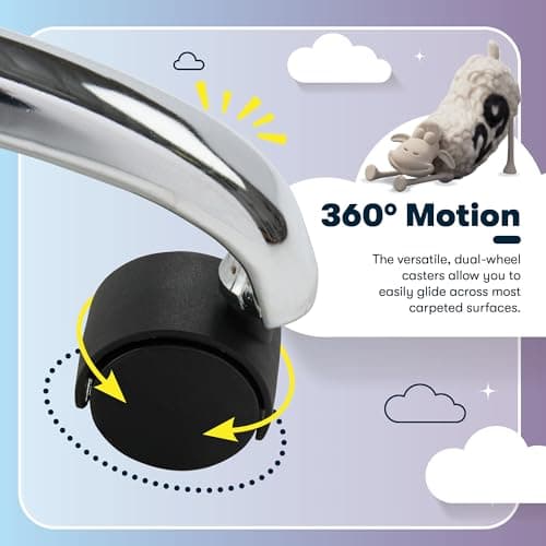 Serta Essential Armless TaskChair, Small Desk Chairs with Wheels, Breathable Mesh Back and Faux Leather, Quality Foam Cushion Seat for Comfort, Minimal Design for Vanity Table, Black 10