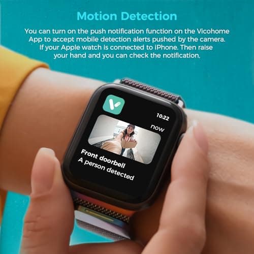 Vicohome 2K AI Tracking Security Camera & Video Doorbell for Home, Pet Indoor Camera,Baby Monitor,360° View Pan/Tilt Cam,Two Way Audio,Night Vision,Easy to Setup,2.4G WiFi,180 Days Exchange Policy 8