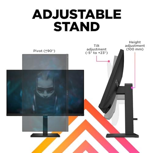 HP OMEN 23.8" FHD 165Hz Gaming Monitor, FHD Display (1920 x 1080), IPS panel, 99% sRGB, 90% DCI-P3, 16:9, AMD FreeSync Premium Technology, 24 (2023),Black 4