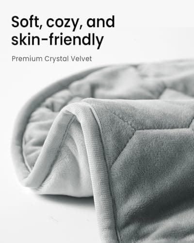 immtree Weighted Heating Pad for Period Cramps, 7lbs XXXL Size(29x24) with Fast Heat Technology, Heated Blankets for Adults, Deeper Pain Relief for Back, Shoulder and Knee 5