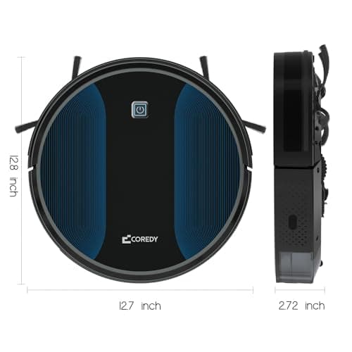 Coredy R550 Ultra Robot Vacuum Cleaner, 2200Pa Strong Suction, 2.72 Inch Thin, 130 Mins Runtime, Upgraded Smart Sensor Protection, Super Quite, Self-Charging Robotic Vacuum for Hard Floors, Tile 8