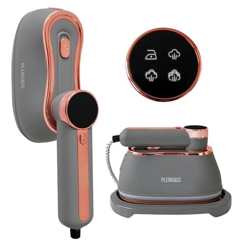 Professional Garment Steamer for Clothes 2 in 1, High Steam Volume 20g/min for Powerful Wrinkle Removal, Leak Proof, 120v, 1000w