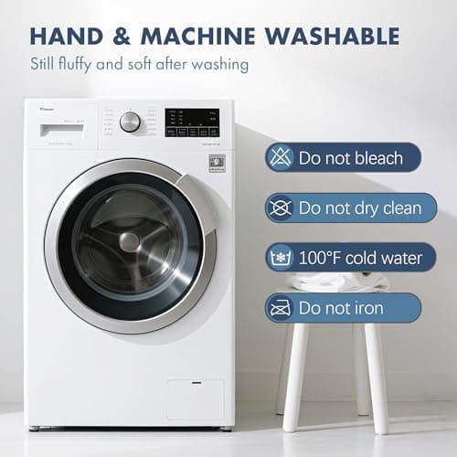 VELLUBAM Queen Size Heated Blanket 84" x 90" - Flannel Sherpa Electric Blanket Queen with Dual Control, 5 Heating Levels & 10 Hours Auto Off, Heating Blanket with Overheat Protection for Home (Navy) 7