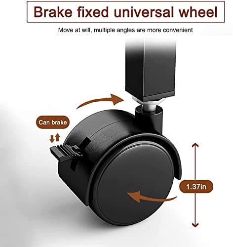 KOUPA Height Adjustable Mobile Standing Desk 16×24 in,360° Flip Desk Stand Desks Home Office Table Standing for Small Space Offices,Easy to Assemble(Adjustable Height: 32in-47in) 10