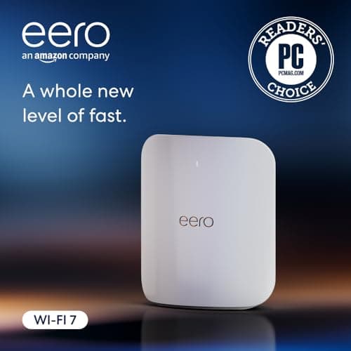 Amazon eero Max 7 mesh wifi router (newest model) - Supports internet plans up to 10 Gbps, Coverage up to 2,500 sq. ft., Connect 250+ devices, 1-pack 7