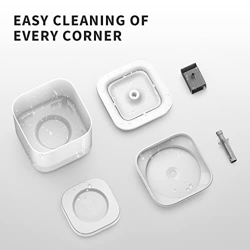 PETKIT New Cat Water Fountain with Wireless Pump, Ultra Quiet 65oz/1.85L Pet Water Fountain for Cats and Dogs Inside, Detachable Design Easy to Clean and Assemble, Filters Included 6