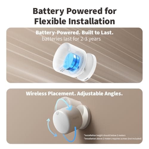 Aqara Presence Sensor FP300 Wireless 5-in-1 Motion Sensor with mmWave, PIR, Light, Temperature & Humidity Detection, Thread & Zigbee, Supports HomeKit, Home Assistant, Alexa, Google Home 7