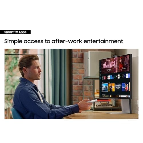 Samsung 27" ViewFinity S9 Series 5K Computer Monitor, Thunderbolt 4, DisplayPort, Matte Display, 4K Slimfit-Camera, Slim Metal Design, AirPlay, Smart-TV Apps, Gaming Hub, LS27C900PANXZA 8