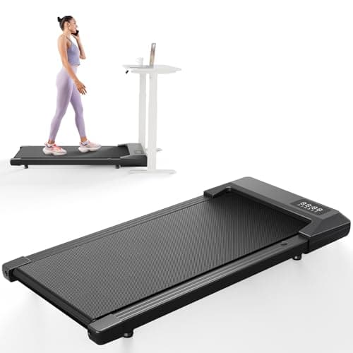 MJWW Mini Under Desk Treadmill, Portable Walking Treadmill with Remote & Smart APP, 265 Lbs Capacity
