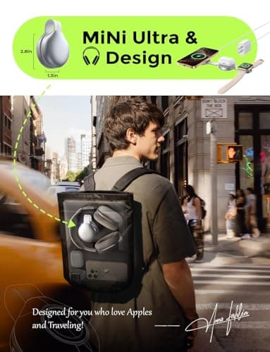 LISEN Back to School for Qi2 Magsafe Charger 17 Certified 15W iPhone 16 Travel Charger for Business, 3 in 1 Charging Station for Apple Watch and Airpods, 25W Total Wireless Charger for iPhone16 15 14 6