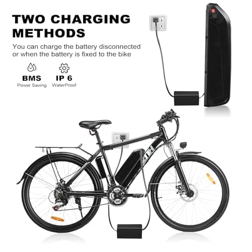 ZNH Electric Bike for Adults 1000W Peak, 25MPH Fast Ebike with 48V 13Ah Removable Battery, 26" Mountain E-Bike, Professional 21-Speed Gears, Suspension Fork, Dual Disc Brakes, 300lbs, UL Certified 7