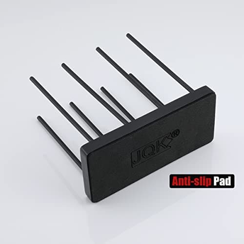 JQK Black Napkin Holder for Table, 304 Stainless Steel Arcylic Standing Napkin Dispenser for Kitchen Farmhouse Cocktail Picnic Bar Paper Mail Bills Restaurant Suitable for All Room Decors, NH100-PB 8