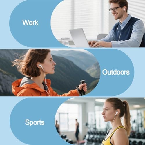 Docutca 2 Pack Wired Earbuds/Wired Headphones with 3.5mm Jack Earphones[MFi Certified] with Microphone Volume Control Compatible for iPhone,iPad,iPod,Computer,MP3/4,Android Most 3.5mm Audio Devices 7