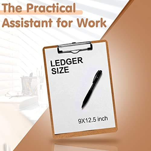 Clipboards, PANDRI 26 Pack Hardboard Office Clipboards, Low Profile Clip, Clip Boards 8.5x11 Standard Letter Size, Classroom Supplies, ECO Friendly 6