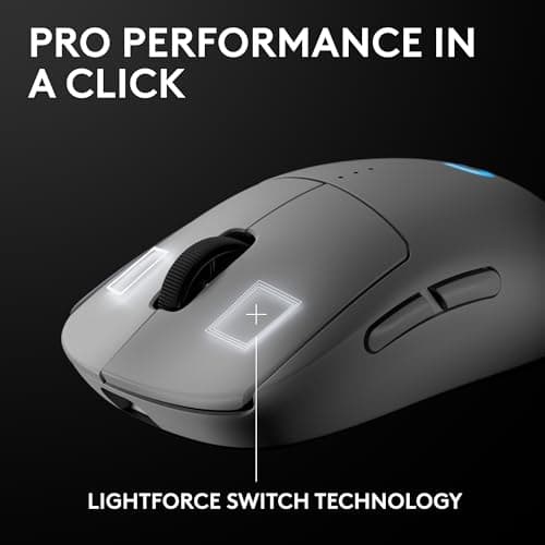 Logitech G PRO 2 Lightspeed Wireless Gaming Mouse, Right- or Left-Handed Mouse with up to 4 Customizable and Switchable Magnetic Side Buttons, 44K DPI Sensor, USB-C Charging, for PC/Mac - White 7