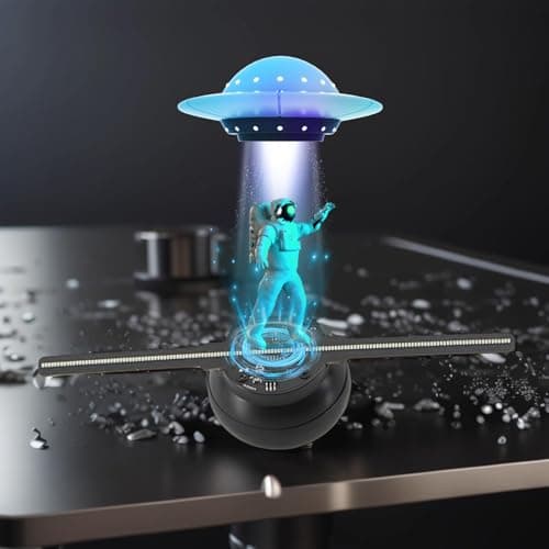 3DHologram Fan,Picture Fan Spinner with Bluetooth +Remote ,HologramProjector HD LED with 700 Video Library ,Holographic Fan for Halloween,Home Decorations,Anime character projection 5