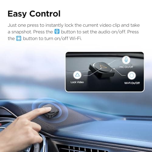 【Bundle: A119 Mini 2+Remote Control 】 VIOFO Dash Cam A119 Mini 2, STARVIS 2 Sensor, 2K 60fps/HDR 30fps Voice Control Car Dash Camera with 5GHz Wi-Fi GPS, Night Vision 2.0, 24H Parking Mode 8