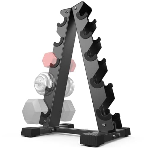 AKYEN A-Frame Dumbbell Rack Stand Only, Weight Rack for Dumbbells Compact Home Gym Space Saver, 480LBS Weight Capacity