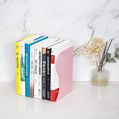 Aobopar Adjustable Book Ends, Metal Bookends for Heavy Books, Desk Book Holder for Shelves, Book Organizer for Desk, Suitable for Office, Home and School Use (Black) 6