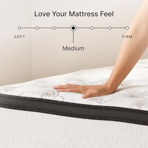 Signature Design by Ashley Chime Hybrid Queen 12" Mattress with Gel Memory Foam, Medium Firm, Pressure Relief, Fiberglass Free Mattress in a Box 5