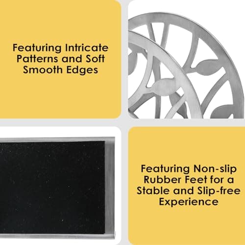 MEIGUI Napkin Holder, Stainless Steel Paper Napkin Holder Organizer Tissue Dispenser for Kitchen Countertops, Dining Table, Picnic Table, Indoor & Outdoor Use，Silver 3