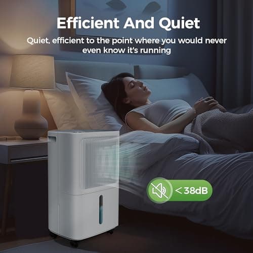 Dehumidifier for Basement with Drain Hose for Large Room, Bathroom,Bedroom (#1-T) 5