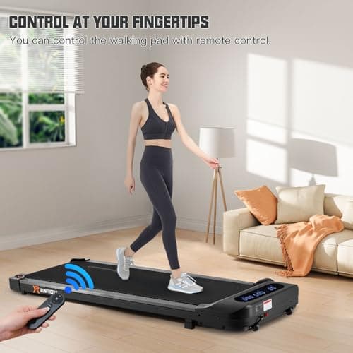 RUNFREELY 3 in 1 Under Desk Treadmill - 2.25HP Walking and Jogging Pad With Remote Control for Home and Office 5