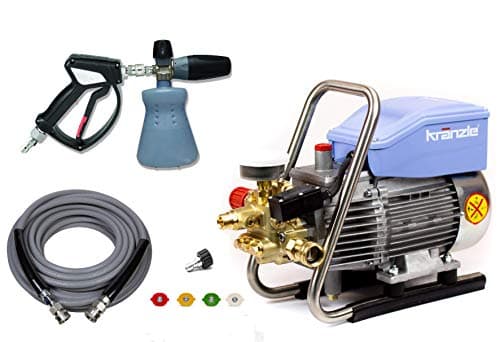 The Clean Garage Kranzle K1622 TS Pressure Washer Complete Kit - KobraJet 50' Hose, MTM SGS28 Gun PF22 Foam Cannon and Quick Connects