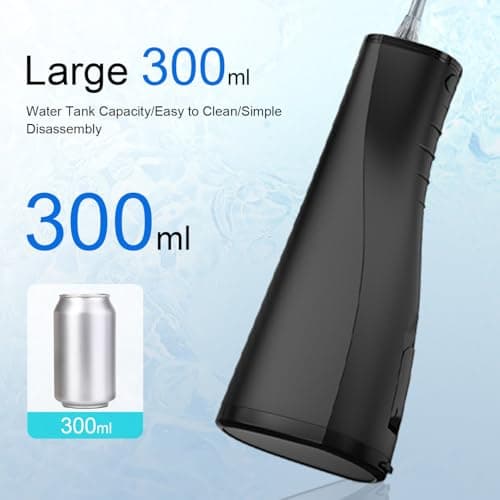 Water Dental Flosser Electric Oral Irrigator 300ML Large Tank 5 Replaceable Jet Tips 6